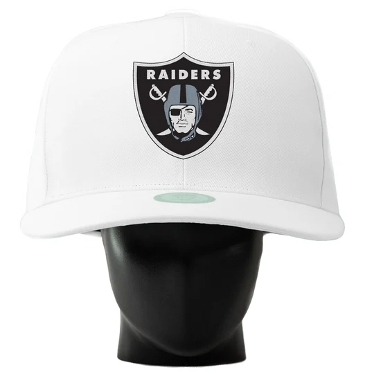 LAS VEGAS RAIDERS NOGGIN OVERSIZED HAT - WHITE