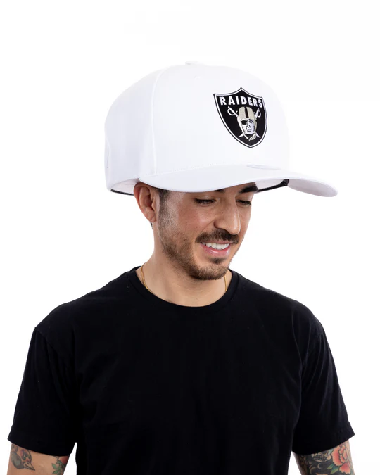 LAS VEGAS RAIDERS NOGGIN OVERSIZED HAT - WHITE