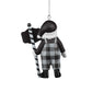 LAS VEGAS RAIDERS SANTA OVERALLS ORNAMENT