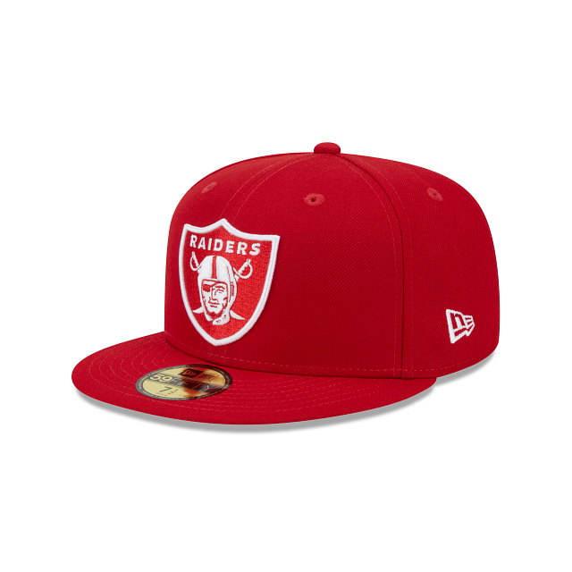 LAS VEGAS RAIDERS SUPER BOWL PATCH XVIII 59FIFTY FITTED - SCARLET