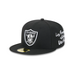 LAS VEGAS RAIDERS TEAM VERBIAGE 59FIFTY FITTED HAT - BLACK