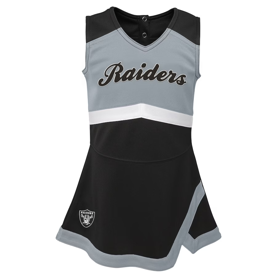 NFL Team Apparel Toddler Las Vegas Raiders Cheerleader Black T