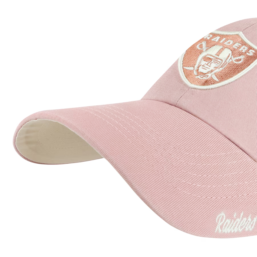 LAS VEGAS RAIDERS WOMEN'S BALLPARK CHEER '47 CLEAN UP ADJUSTABLE HAT - DUSTY ROSE