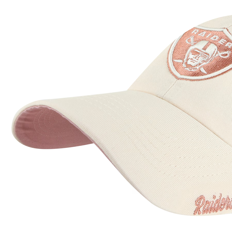 LAS VEGAS RAIDERS WOMEN'S BALLPARK CHEER '47 CLEAN UP ADJUSTABLE HAT - NATURAL