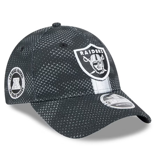 LAS VEGAS RAIDERS YOUTH 2024 NFL SIDELINE 9FORTY STRETCH-SNAP ADJUSTABLE HAT