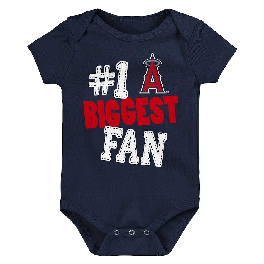 LOS ANGELES ANGELS NEWBORN 3-PIECE FAN PENNANT CREEPER SET