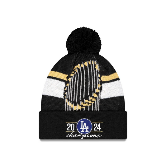 LOS ANGELES DODGERS 2024 MLB WORLD SERIES CHAMPIONS CUFFED KNIT WITH POM