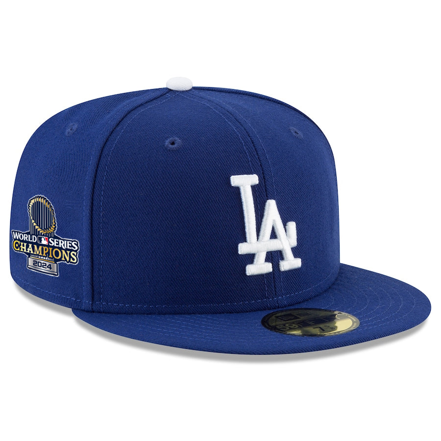 LOS ANGELES DODGERS 2024 MLB WORLD SERIES CHAMPIONS GCP 59FIFTY FITTED HAT - ROYAL