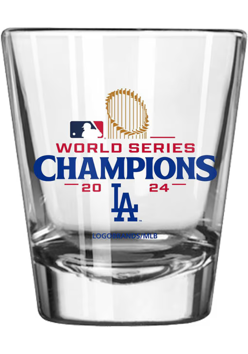 LOS ANGELES DODGERS 2024 WORLD SERIES CHAMPIONS 2OZ SHOT GLASS