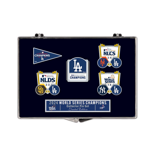 LOS ANGELES DODGERS 2024 WORLD SERIES CHAMPIONS 5-PIECE COLLECTOR PIN SET