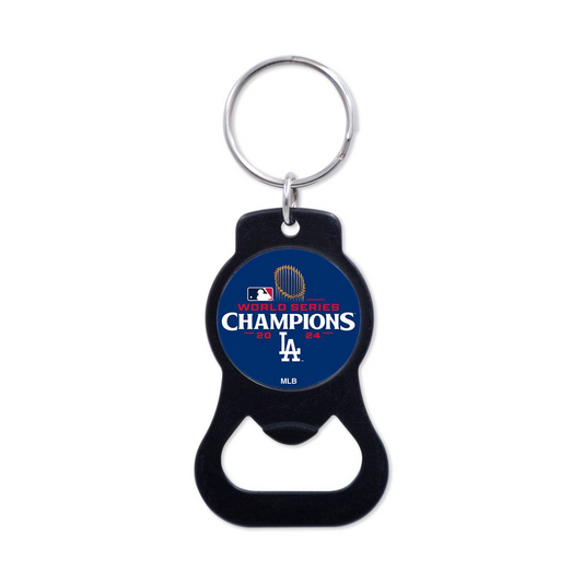 LOS ANGELES DODGERS 2024 WORLD SERIES CHAMPIONS KEY RING BOTTLE OPENER - BLACK