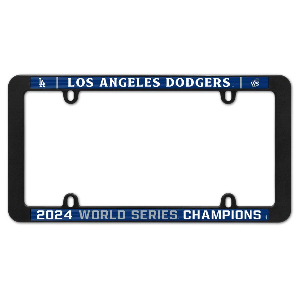 LOS ANGELES DODGERS 2024 WORLD SERIES CHAMPIONS THIN RIM LICENSE PLATE FRAME