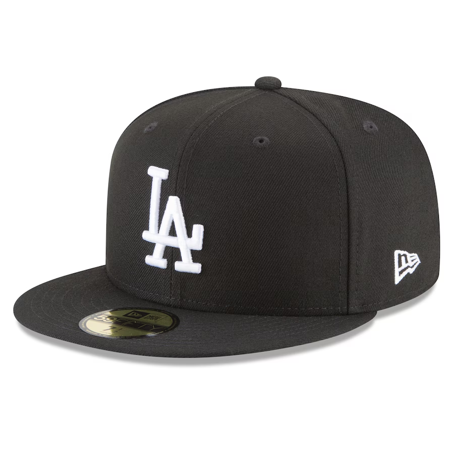 LOS ANGELES DODGERS 2024 WORLD SERIES CHAMPIONS SIDE PATCH 59FIFTY FITTED - BLACK/WHITE