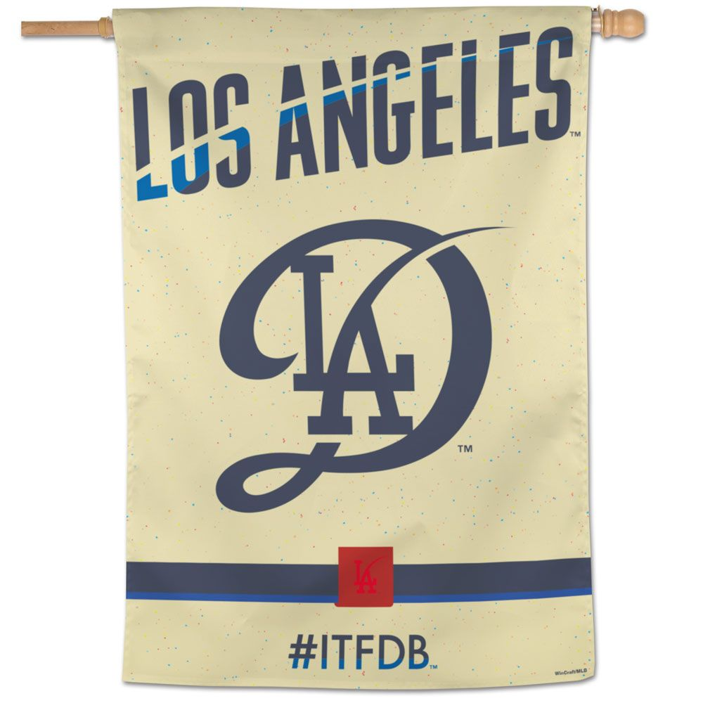 LOS ANGELES DODGERS 28" X 40" VERTICAL FLAG - CITY CONNECT