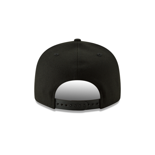 LOS ANGELES DODGERS BASIC LOGO 9FIFTY SNAPBACK HAT - BLACK/BLACK