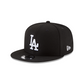 LOS ANGELES DODGERS BASIC LOGO 9FIFTY SNAPBACK HAT - BLACK/WHITE