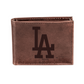 LOS ANGELES DODGERS BROWN BI-FOLD LEATHER WALLET