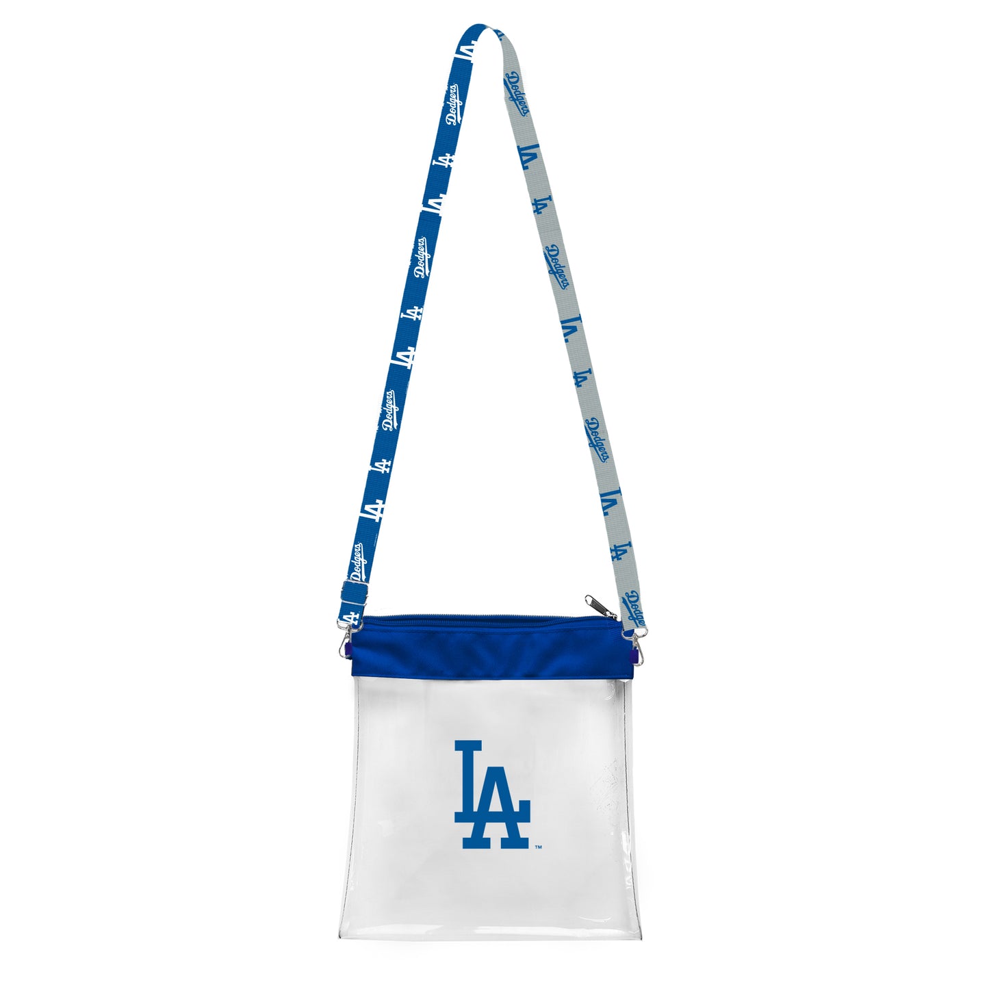 LOS ANGELES DODGERS CLEAR STADIUM PATTERN STRAP BAG