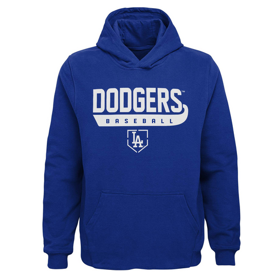 LOS ANGELES DODGERS KIDS TARGET BASE PULLOVER HOODED SWEATSHIRT