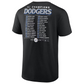 LOS ANGELES DODGERS MEN'S 2024 NATIONAL LEAGUE CHAMPIONS BLOOP SINGLE ROSTER T-SHIRT