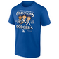 LOS ANGELES DODGERS MEN'S 2024 WORLD SERIES CHAMPIONS APPEAL PLAY CARICATURE T-SHIRT