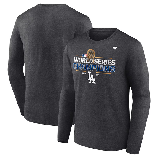 LOS ANGELES DODGERS MEN'S 2024 WORLD SERIES CHAMPIONS LOCKER ROOM LONG SLEEVE T-SHIRT