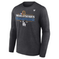 LOS ANGELES DODGERS MEN'S 2024 WORLD SERIES CHAMPIONS LOCKER ROOM LONG SLEEVE T-SHIRT