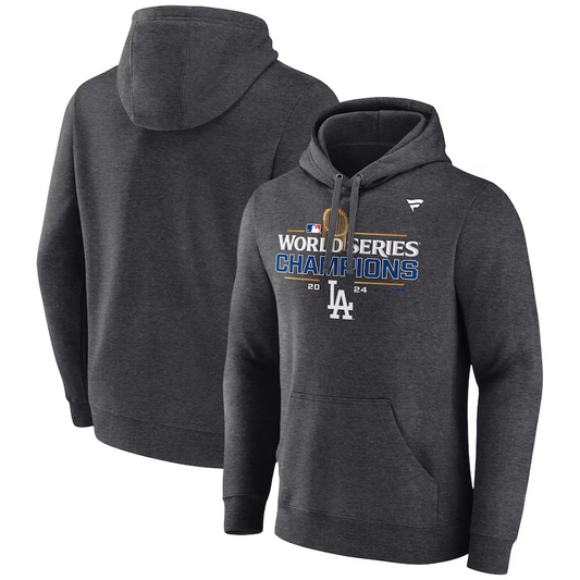 LOS ANGELES DODGERS MEN'S 2024 WORLD SERIES CHAMPIONS LOCKER ROOM PULLOVER HOODED SWEATSHIRT