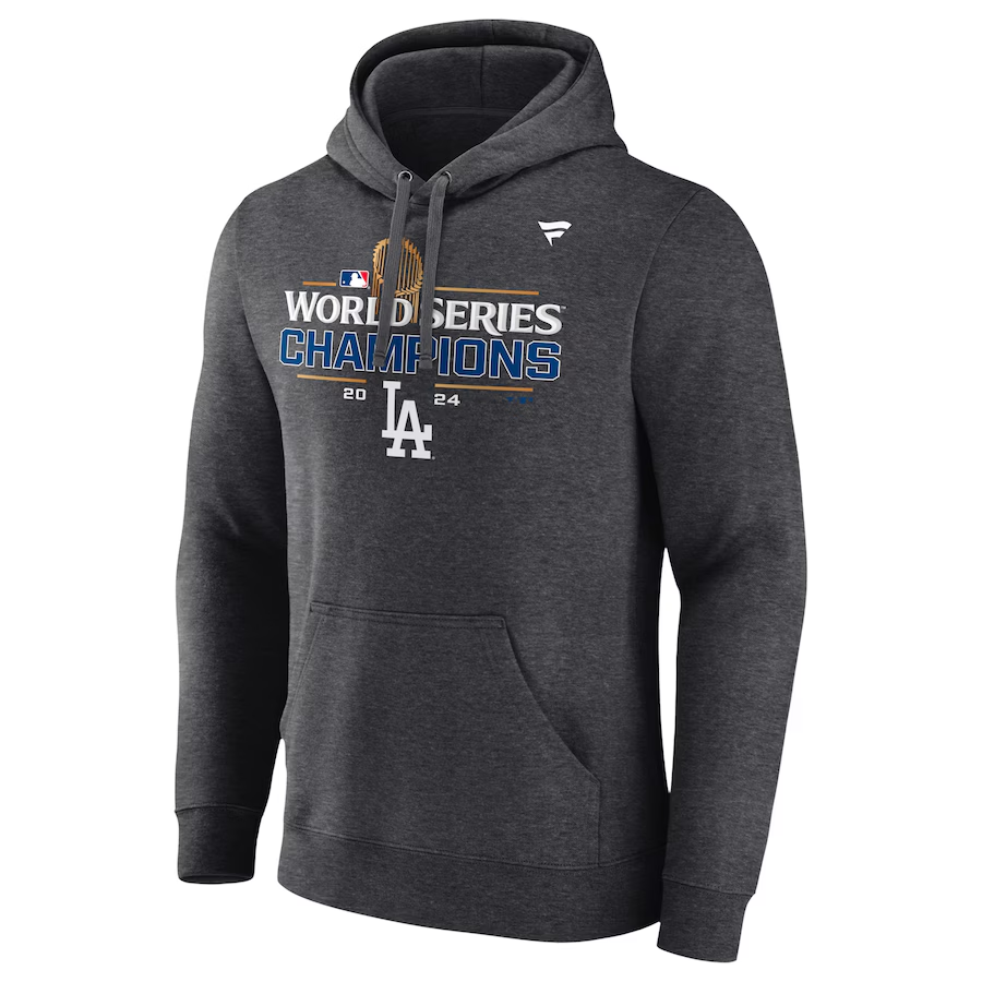 LOS ANGELES DODGERS MEN'S 2024 WORLD SERIES CHAMPIONS LOCKER ROOM PULLOVER HOODED SWEATSHIRT