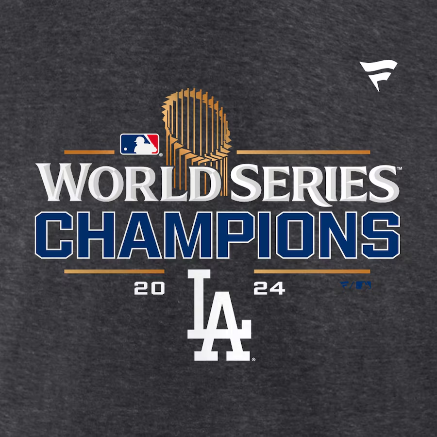 LOS ANGELES DODGERS MEN'S 2024 WORLD SERIES CHAMPIONS LOCKER ROOM T-SHIRT