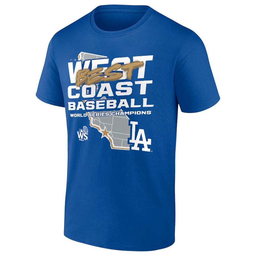 LOS ANGELES DODGERS MEN'S 2024 WORLD SERIES CHAMPIONS SHUT OUT T-SHIRT