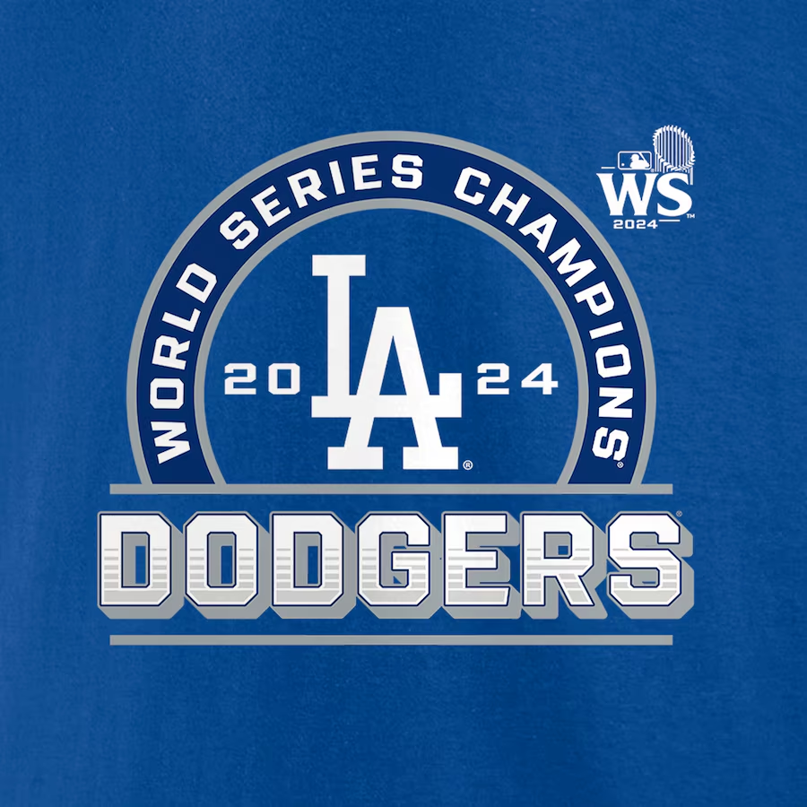 LOS ANGELES DODGERS MEN'S 2024 WORLD SERIES CHAMPIONS SIGNATURE ROSTER T-SHIRT