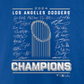 LOS ANGELES DODGERS MEN'S 2024 WORLD SERIES CHAMPIONS SIGNATURE ROSTER T-SHIRT