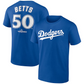 LOS ANGELES DODGERS MOOKIE BETTS MEN'S 2024 WORLD SERIES NAME & NUMBER T-SHIRT