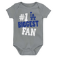 LOS ANGELES DODGERS NEWBORN 3-PIECE FAN PENNANT CREEPER SET