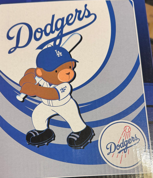 LOS ANGELES DODGERS PLUSH THROW 40" X 50" BABY BLANKET