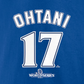 LOS ANGELES DODGERS SHOHEI OHTANI MEN'S 2024 WORLD SERIES NAME & NUMBER T-SHIRT