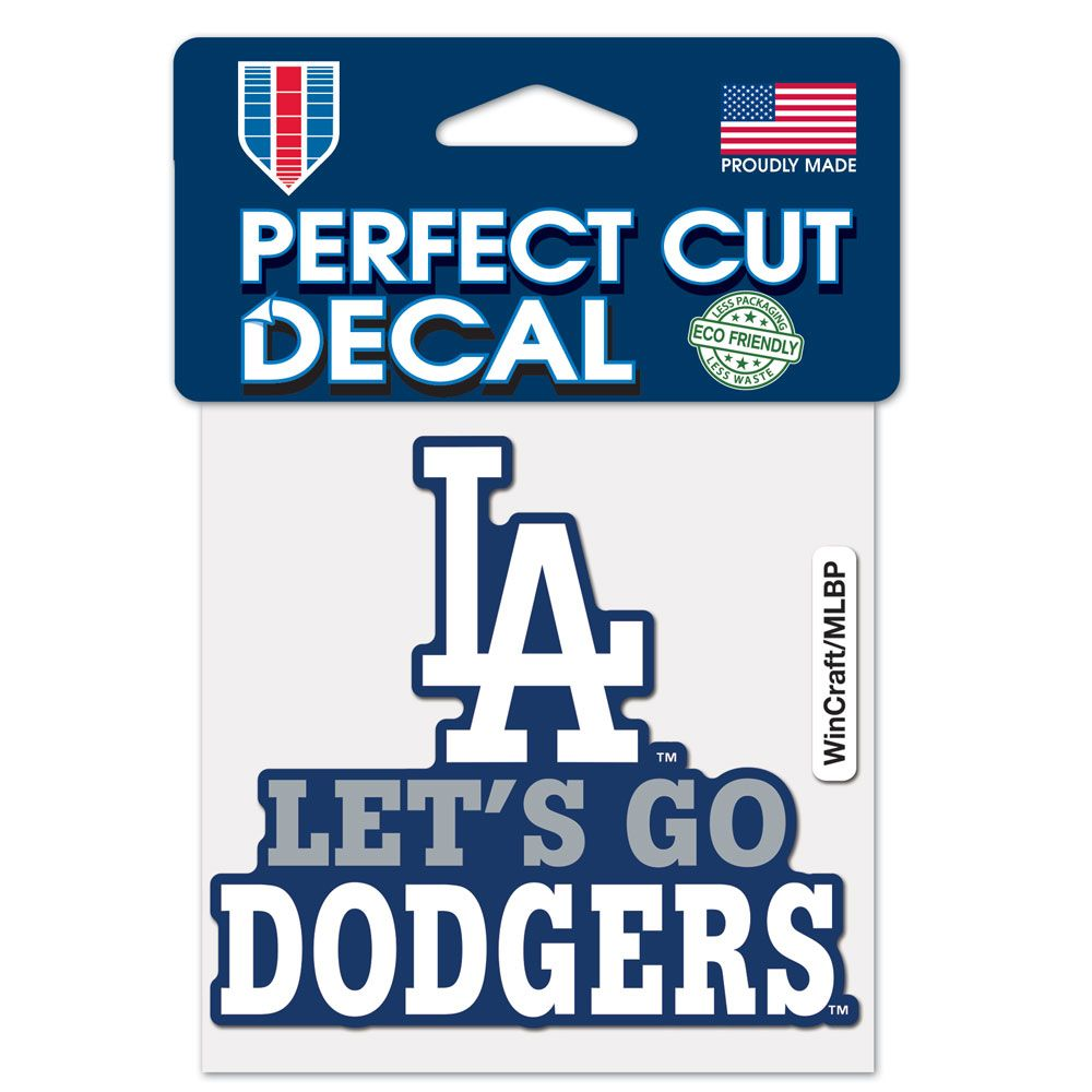 LOS ANGELES DODGERS SLOGAN PERFECT CUT 4"X 4" DECAL