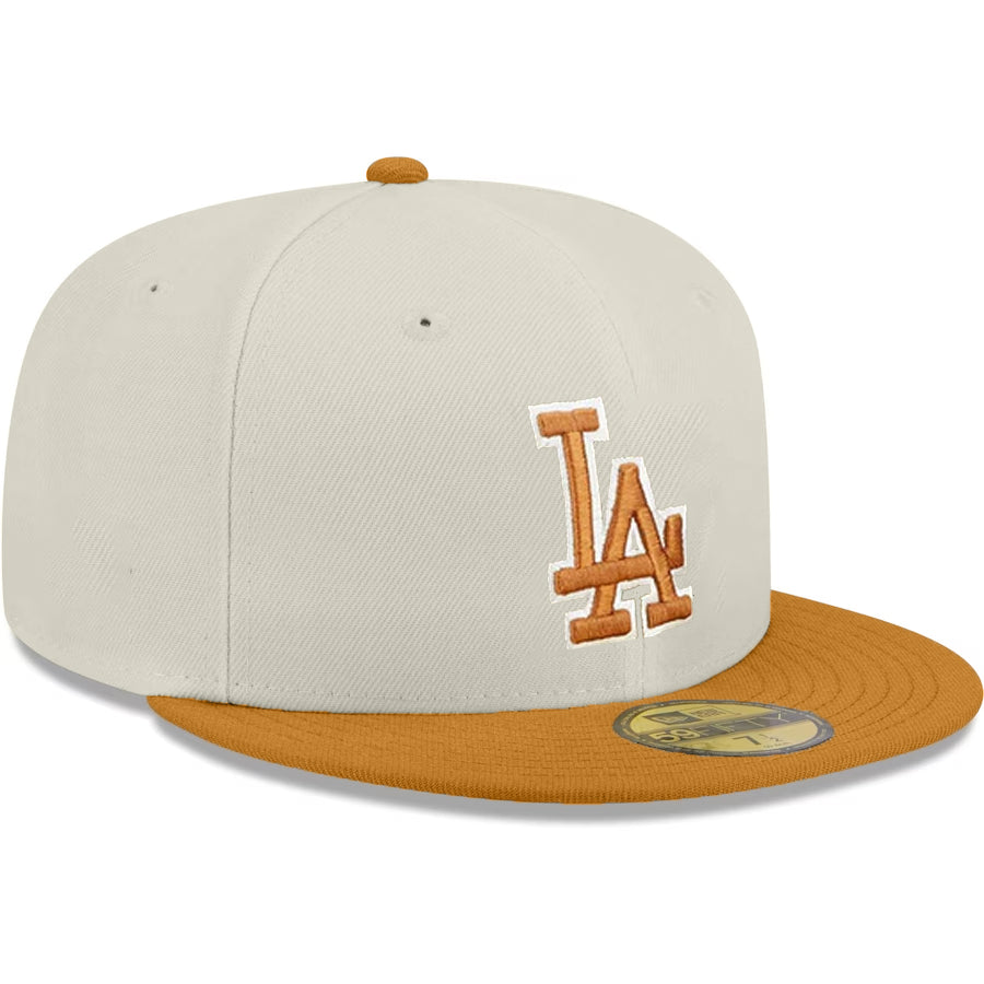 LOS ANGELES DODGERS TWO-TONE COLOR PACK 59FIFTY FITTED HAT - STONE/LIGHT BRONZE