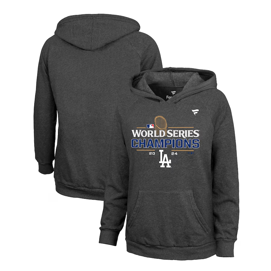 LOS ANGELES DODGERS WOMEN'S 2024 WORLD SERIES CHAMPIONS LOCKER ROOM PULLOVER HOODED SWEATSHIRT