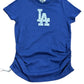 LOS ANGELES DODGERS WOMEN'S ACTIVE CHEETAH T-SHIRT