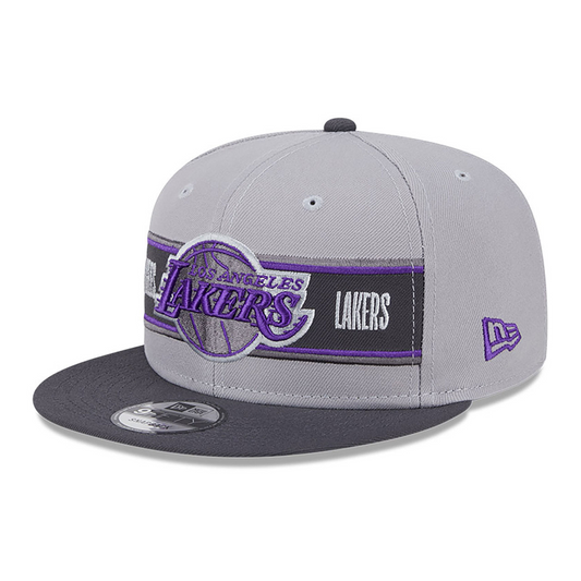 LOS ANGELES LAKERS 2024 NBA DRAFT 9FIFTY SNAPBACK HAT - GRAY
