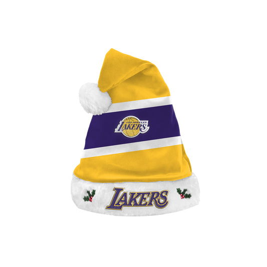 LOS ANGELES LAKERS EMBROIDERED COLORBLOCK SANTA HAT