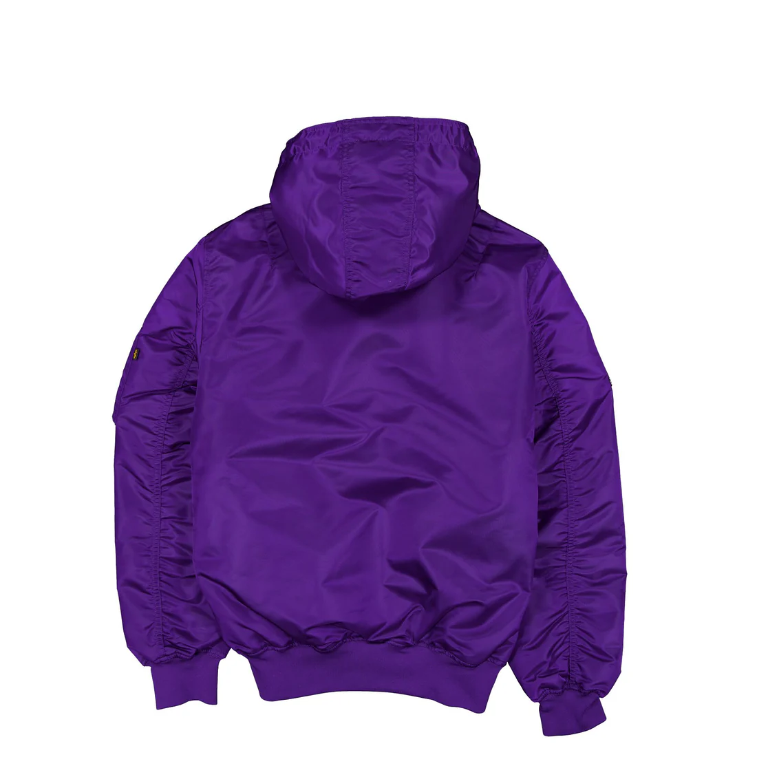 LOS ANGELES LAKERS MEN'S NEWERA X ALPHA INDUSTRIES L-2B HOODED BOMBER JACKET - PURPLE