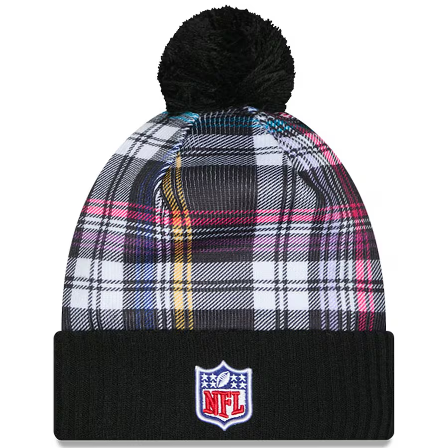 LOS ANGELES RAMS 2024 NFL CRUCIAL CATCH CUFFED KNIT BEANIE WITH POM