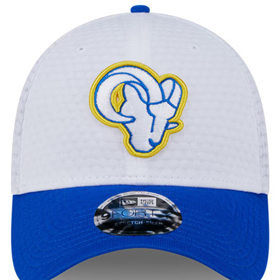 LOS ANGELES RAMS 2024 NFL TRAINING CAMP 9FORTY-STRETCH SNAP HAT - WHITE