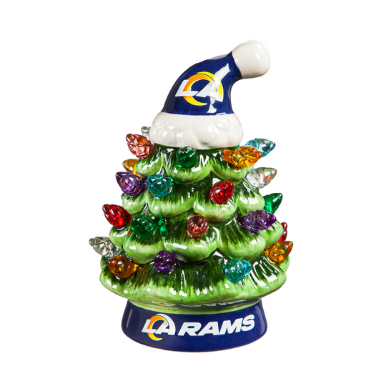 LOS ANGELES RAMS 4" MINI LED TABLETOP CHRISTMAS TREE