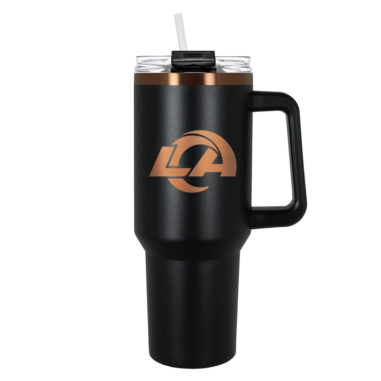 LOS ANGELES RAMS 40OZ. COLOSSUS TRAVEL MUG - BLACK/COPPER