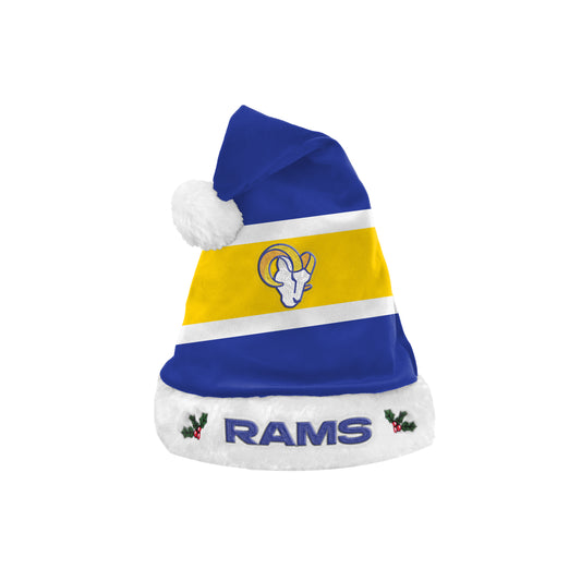 LOS ANGELES RAMS EMBROIDERED COLORBLOCK SANTA HAT