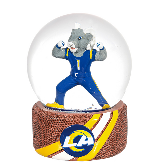 LOS ANGELES RAMS MASCOT WATER GLOBE